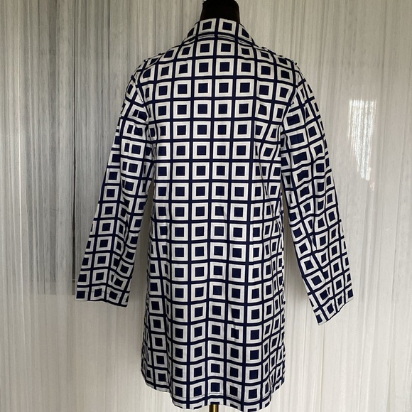 Talbots short trench geometric, toggle coat! Modern/classic Size 5 - Picture 9 of 17